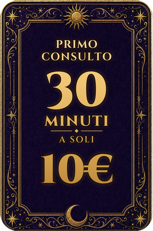 Carta Tarocco Promo Primo Consulto 30 Minuti a soli 10 Euro
